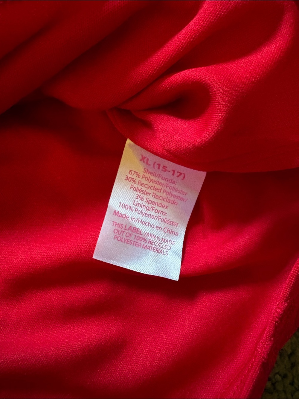 No Boundaries Red Eyelet Dress Sleeveless Juniors Size XL (15-17) NWT Stretch - Picture 7 of 10